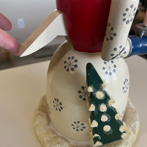 Vintage Snowman Nutcracker by Nanette Hilton 2001 Caroling Silent Night EC - Picture 11 of 11